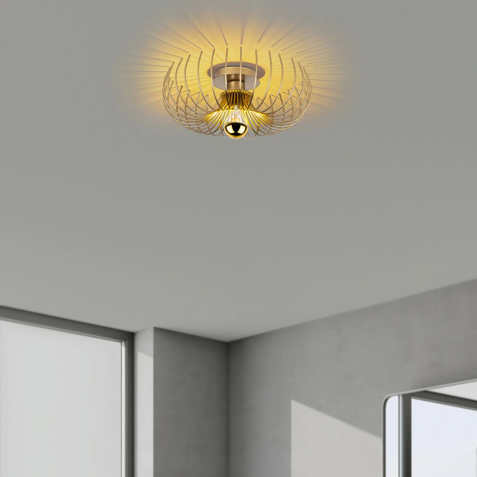 Llambë tavani Opviq, Karsortel, ngjyrë ari, N-641-1
