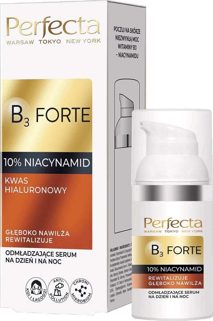Serum për fytyrë për femra Perfecta B3 Forte Rejuvenating, 30ml