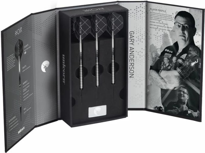 Shigjeta dart Unicorn për meshkuj NOIR Gary Anderson