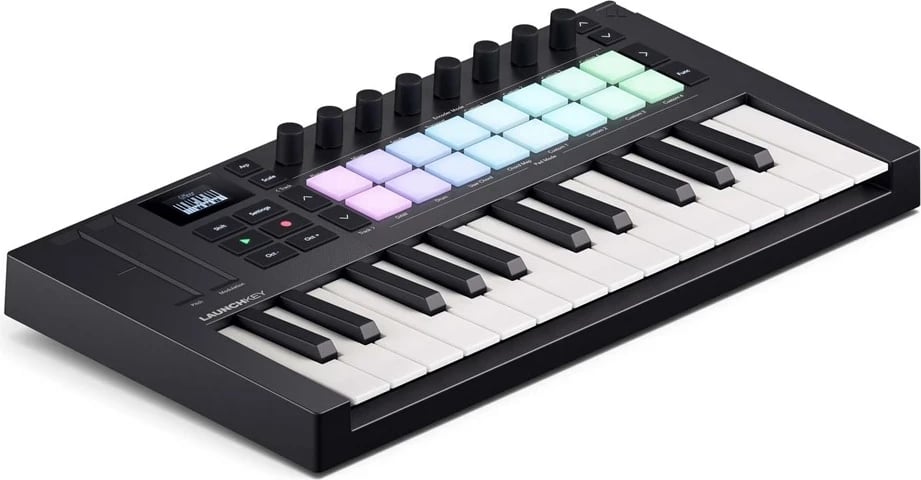 Tastierë MIDI keyboard Novation Launchkey Mini 25 MK4, i zi