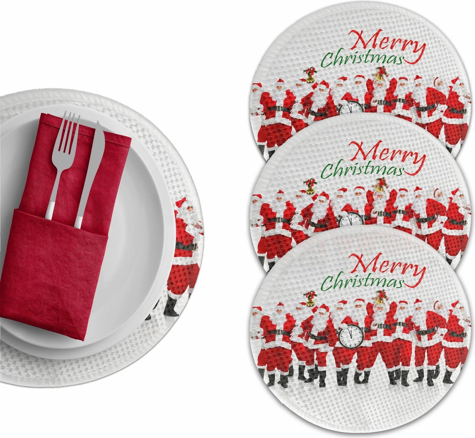 Nënshtrues tavoline, shumëngjyrësh, Hermia Concept, 37cm (4 copë)