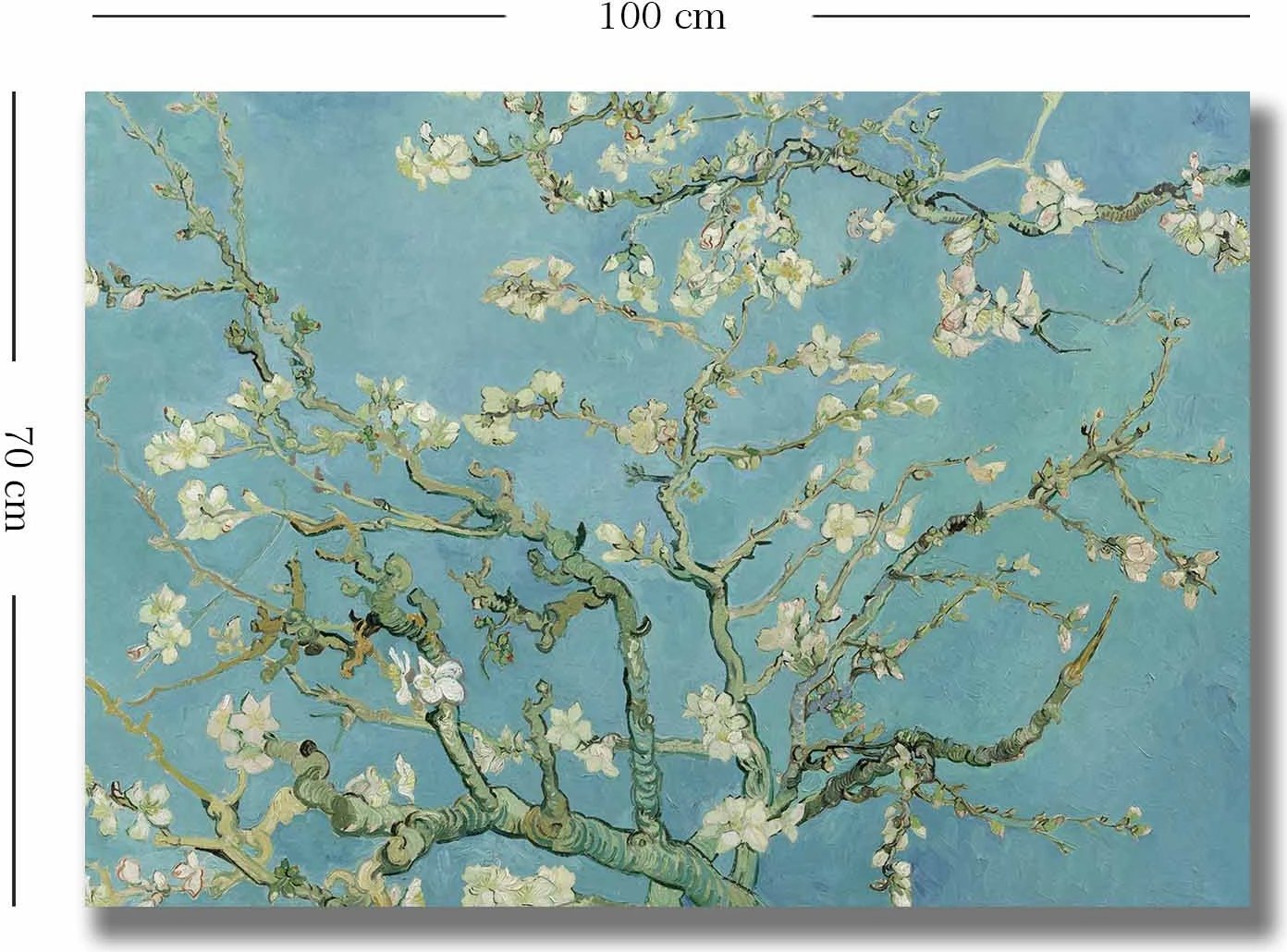 Pikturë dekorative në kanavacë, Almond Blossoms, 70x100cm, Wallity, 70100VANGOGH050