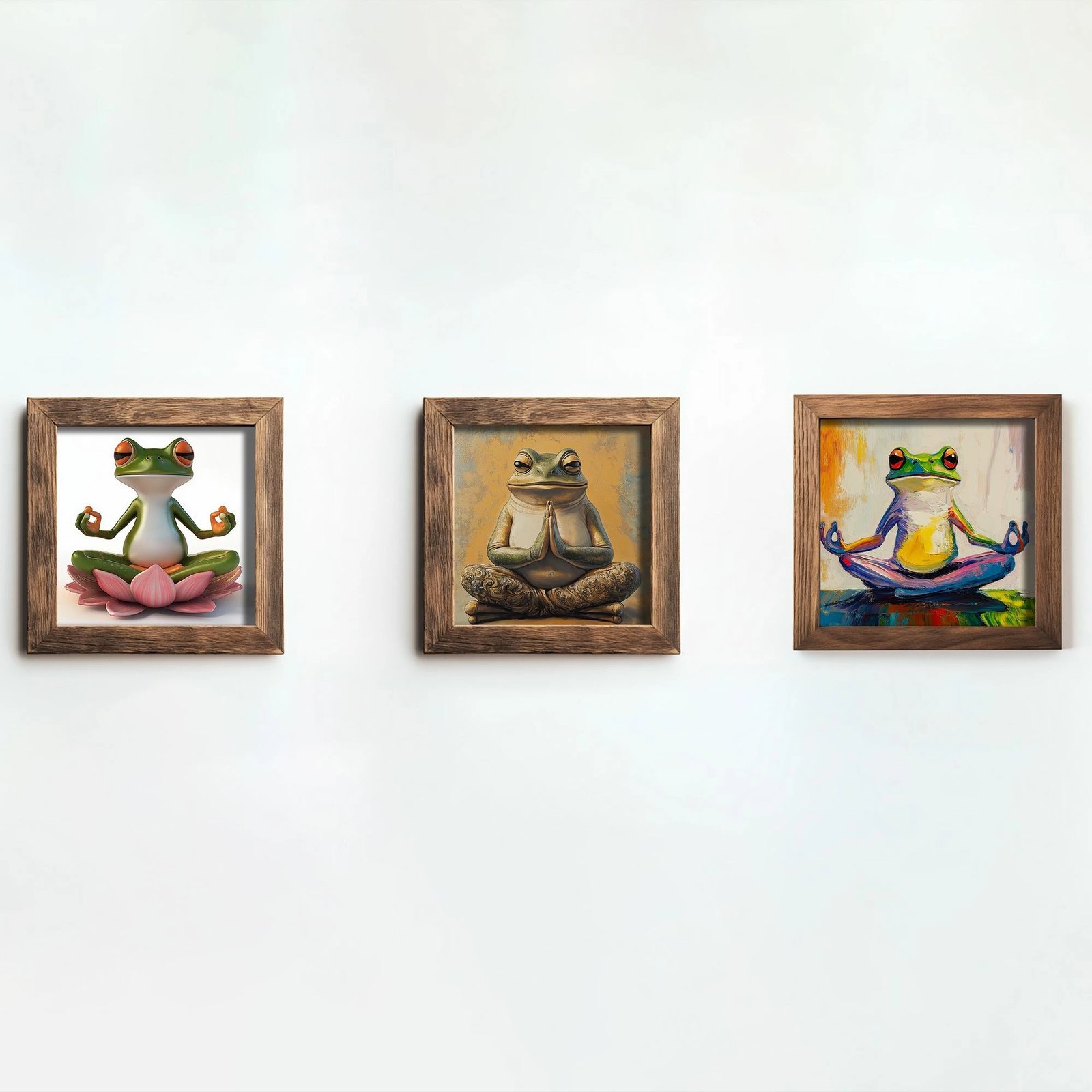 Pikturë dekorative me kornizë MDF (3 copë), Wallity, UKZM075