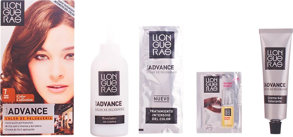 Ngjyrë për flokë LLONGUERAS Color Advance 7 Medium Blond unisex