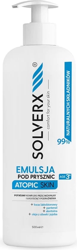 Emulsion dushi SOLVERX për lëkurë atopike 500ml