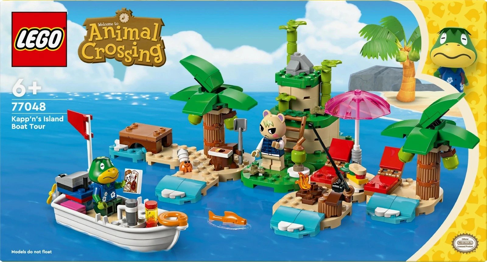 Set ndërtimi LEGO Animal Crossing 77048 Kappn and Island Tour, 233 pjesë, me minifigura, plastikë Set ndërtimi LEGO Animal Crossing 77048 Kappn and Island Tour, 233 pjesë, me minifigura, plastikë
