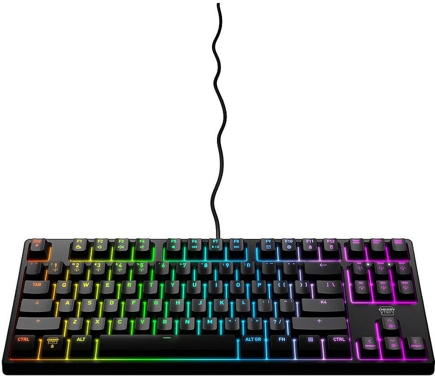 Tastierë Cherry XTRFY K4V2 TKL, RGB, e bardhë
