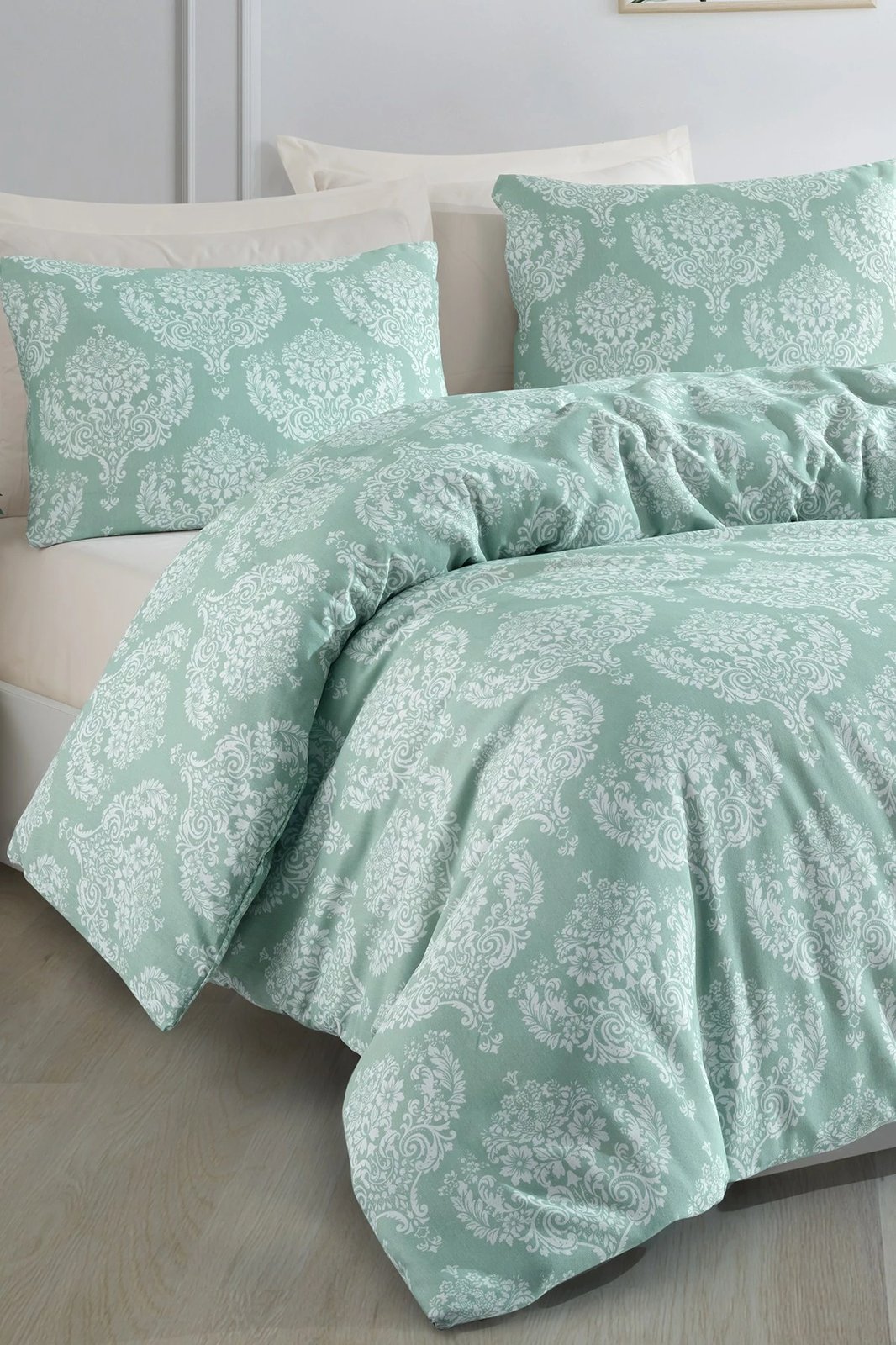 Set mbulesë për jorgan Super King, ngjyrë jeshile e ujit, L'essentiel Set mbulesë për jorgan Super King, ngjyrë jeshile e ujit, L'essentiel