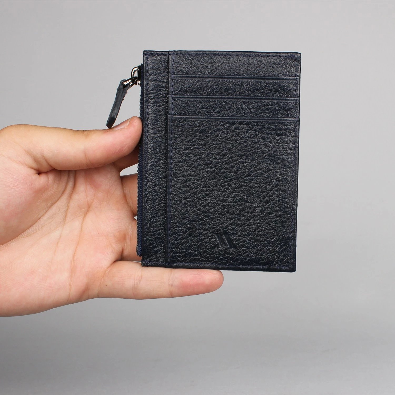 Portofol prej lëkure, ngjyrë blu e errët, Zoozie Bags, 1005