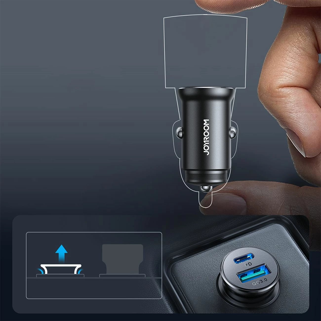 Karikues makine, Joyroom JR-CCN05, 30W, 2 porta USB-C + USB-A, PD 3.0/QC 3.0, i zi