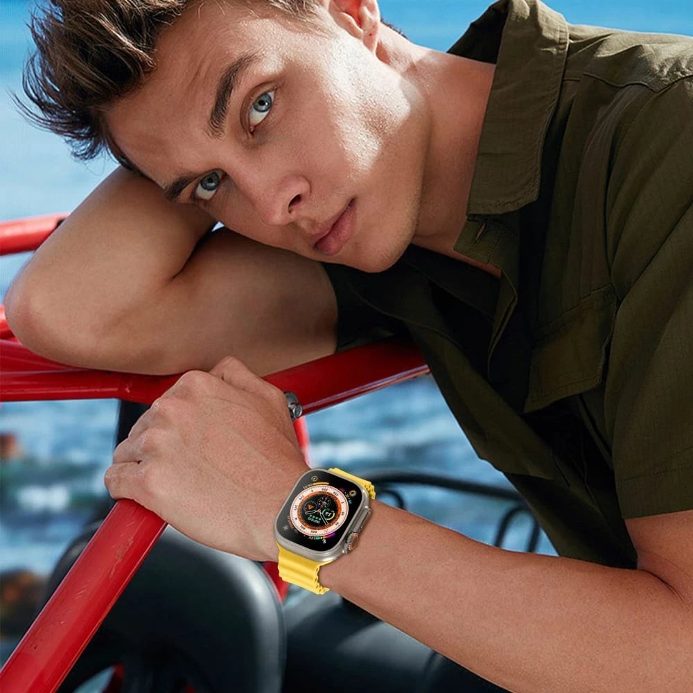 Rrip sportiv për Apple Watch Tech-Protect IconBand Pro, TPU, Bezhe, 42/44/45/49 mm