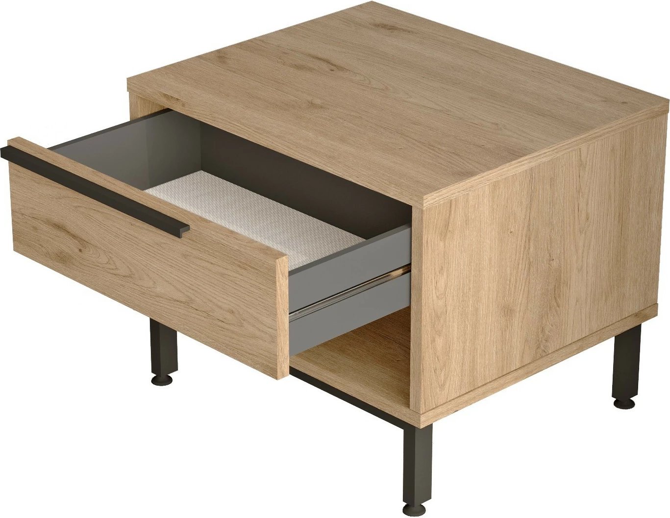 Komodinë Hanah Home, On14-S, ngjyrë arre