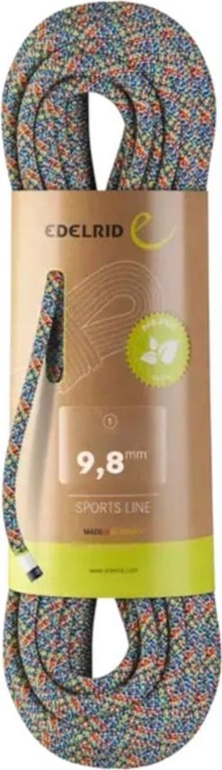 Litar sportiv EDELRID Puffin 9.8mm, 60m, ngjyra të përziera