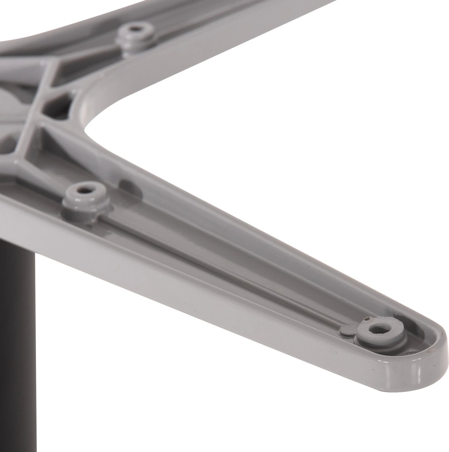 Bazë tavoline alumini, FH476.20, rrumbullake, ngjyrë gri, 48x48cm, kryq Φ45Χ73Hcm