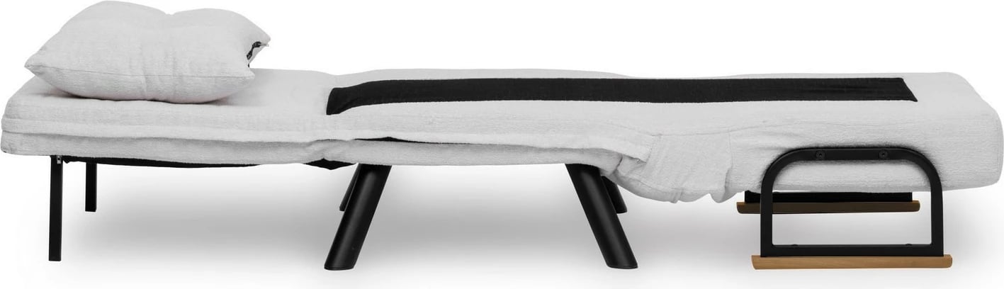 Krevat-karrige një vendës, Atelier del Sofa, Sando Single, teddy e bardhë