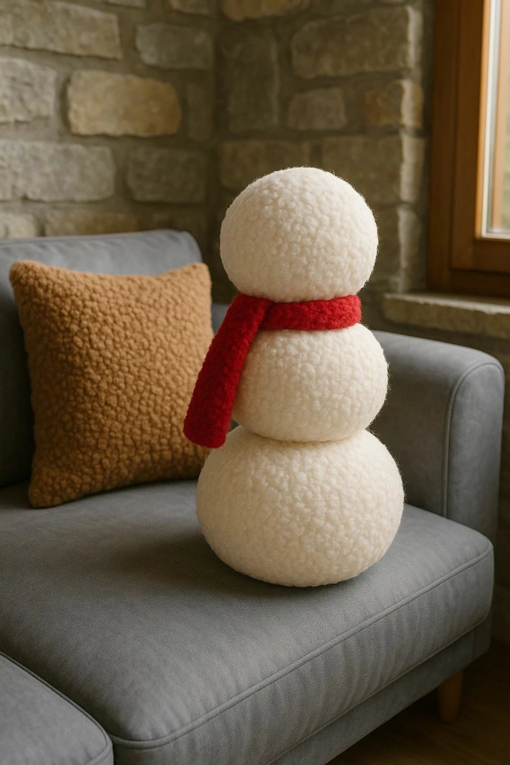 Jastëk dekorativ Evila Originals, Kardan Adam, i kuq