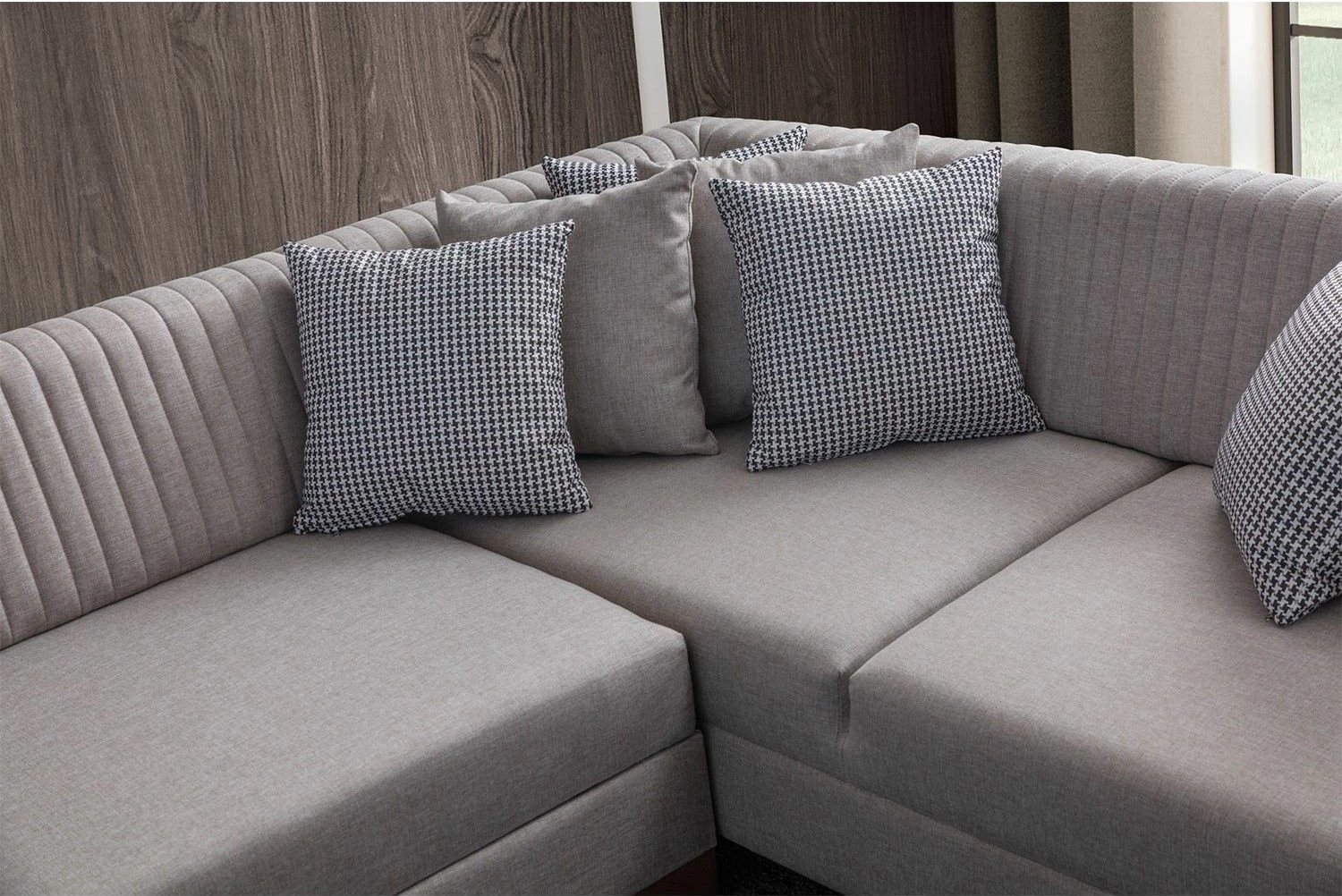 Kënd-sofë krevati Atelier del Sofa, West majtas, krem