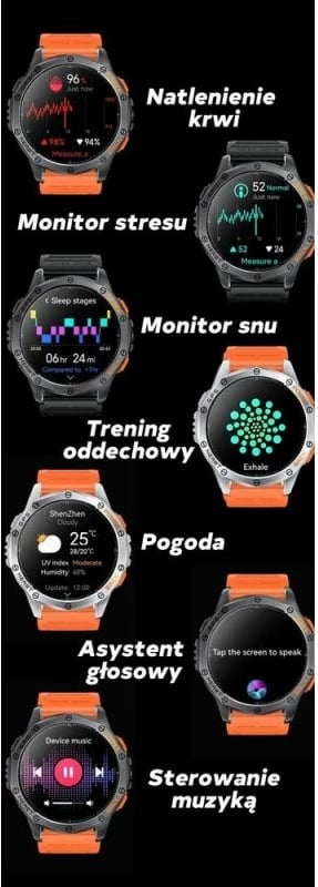 Smartwatch për meshkuj Gravity, e zezë