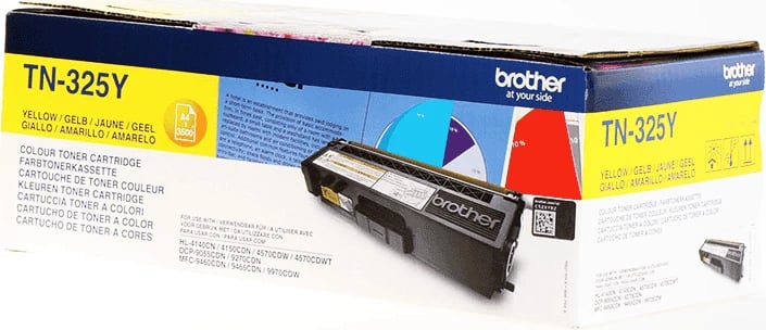 Toner, Brother, TN-325Y, 3500 faqe, XL, e verdhë