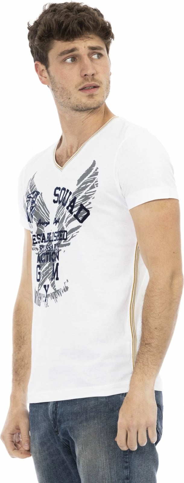 Maicë për meshkuj Trussardi Action, e bardhë