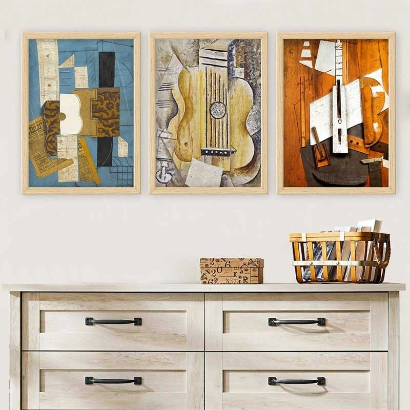 Pikturë dekorative me kornizë (3 copë), Wallity, 3NTC_UNPP14_5575