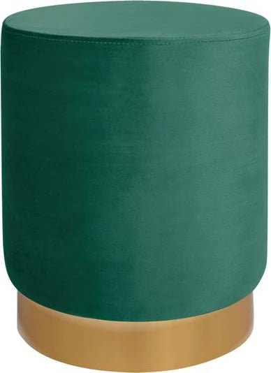 Karrige për bar Levy FH8408.03, ngjyrë cypress, bazë ari, 35x43cm