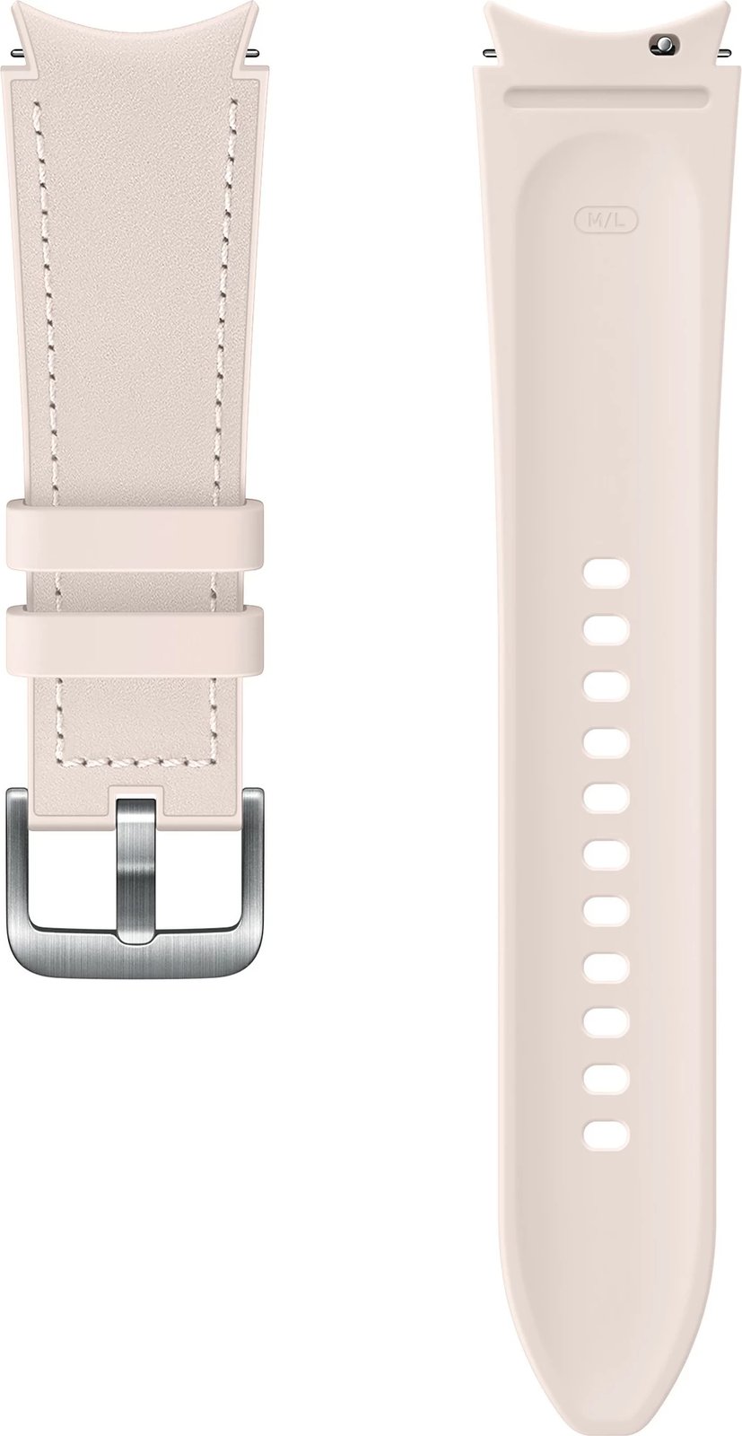 Rrip lëkure Samsung Hybrid për Smartwatch Galaxy Watch4, 20mm, rozë
