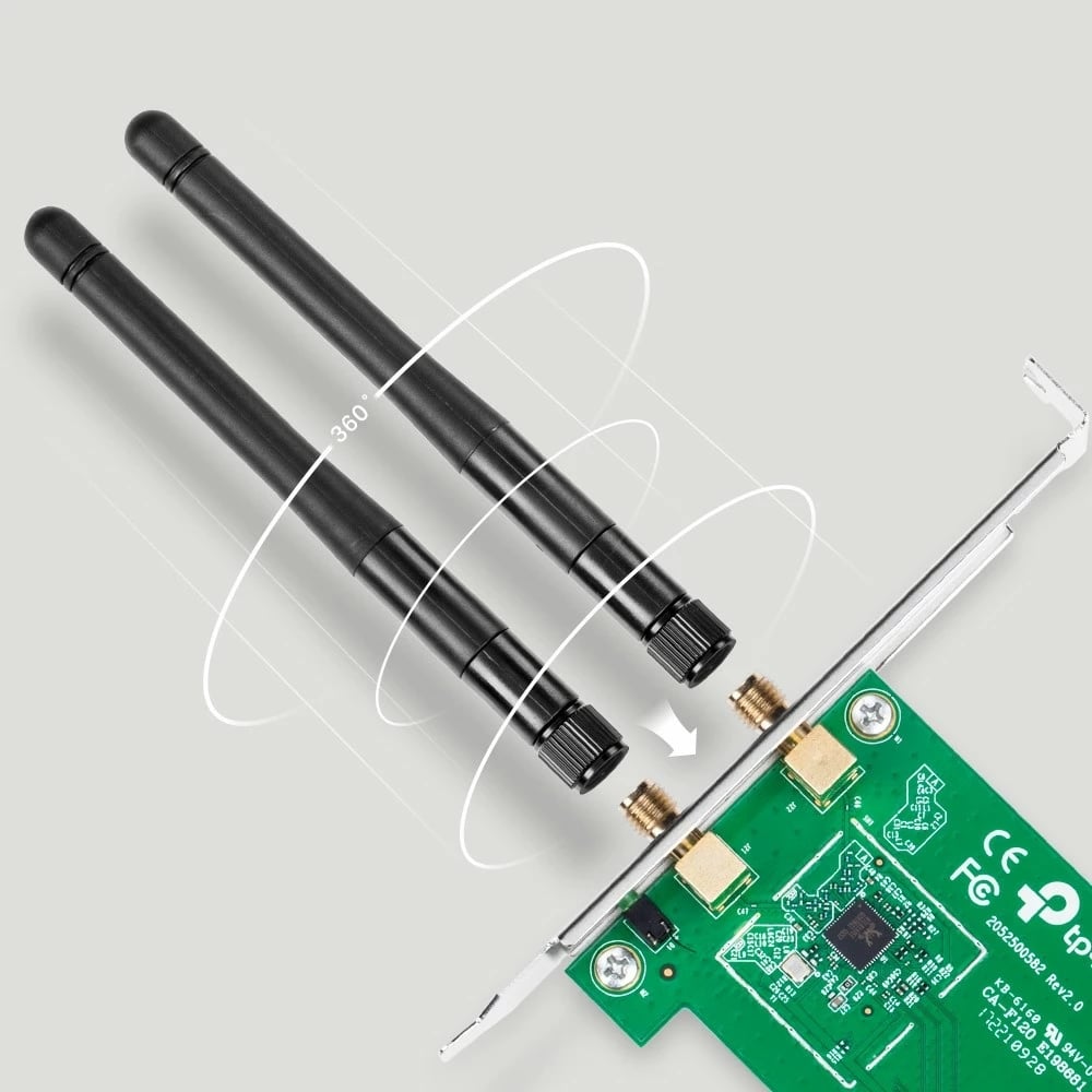 Kartelë rrjeti TP-Link TL-WN881ND, Wireless, PCI Express, 300 Mbit/s, Gjelbër