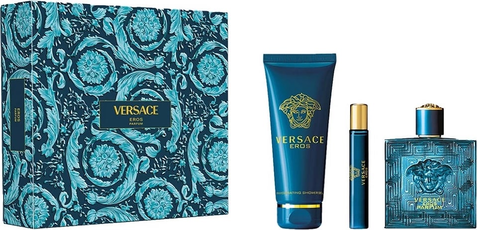 Eau de Parfum set Versace Eros për meshkuj 100ml + 10ml + Shower Gel 150ml