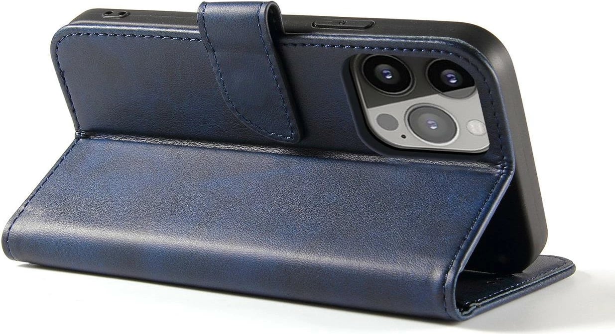 Mbështjellës magnetik Hurtel për Samsung Galaxy S24 Plus me kapak dhe portofol, kaltër