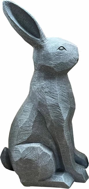 Dekor lepur Roger, polirezine, ngjyrë gri, 21x16x40cm