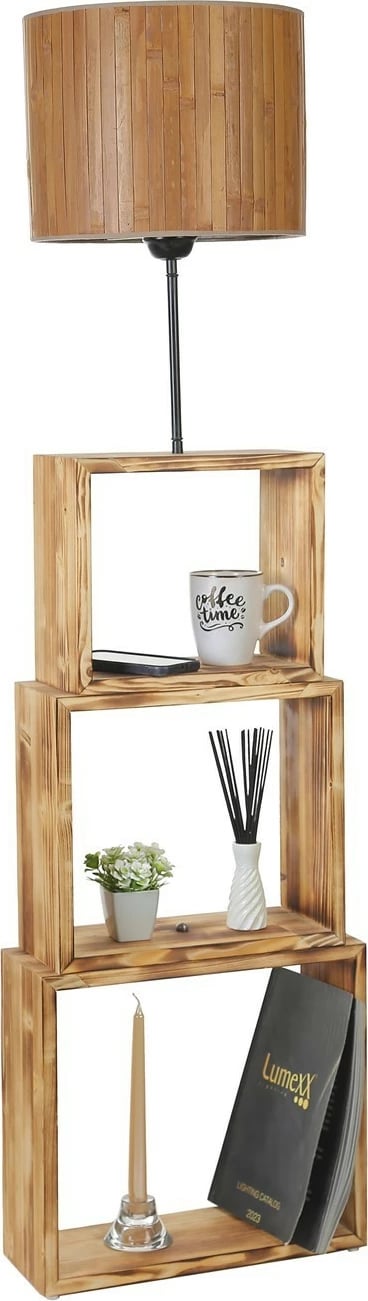 Llambë dyshemeje Opviq, dru dhe metal, 8835-2