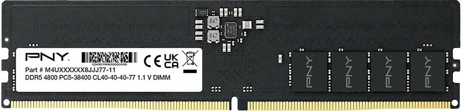 RAM Memorje PNY MD8GSD55600-SB 8GB DDR5 5600MHz CL40 DIMM paketë 1x8GB