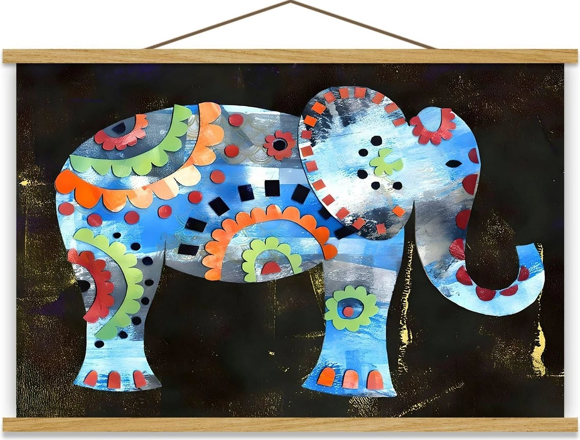 Pikturë dekorative me kornizë, shumëngjyrëshe, Wallity, MRG38, 50x70cm