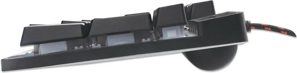 Tastierë gaming MANHATTAN USB, LED, full-size, spanjolle, e zezë