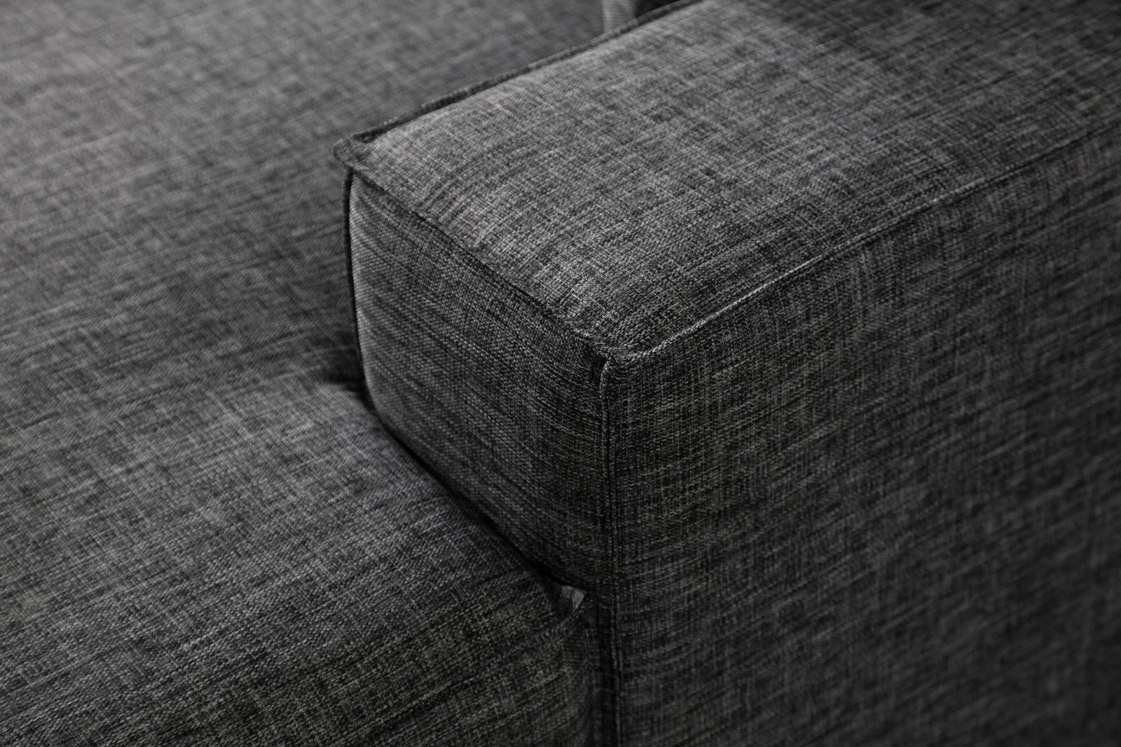 Kënd-sofë krevati Atelier del Sofa, kënd i djathtë, ngjyrë gri e errët