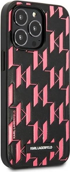 Mbështjellës Karl Lagerfeld Monogram Plaque për iPhone 13 Pro/13, 6.1", Rozë