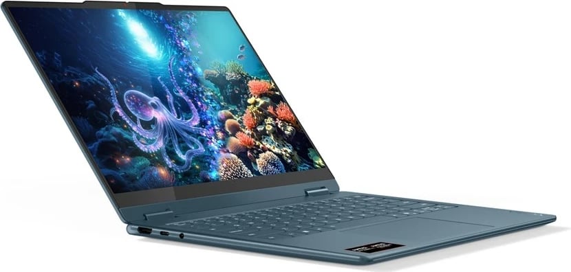 Laptop 2-në-1 Lenovo Yoga 7 14AKP10, AMD Ryzen AI 5 340, 16 GB RAM, 512 GB SSD, 14", Touchscreen, Teal
