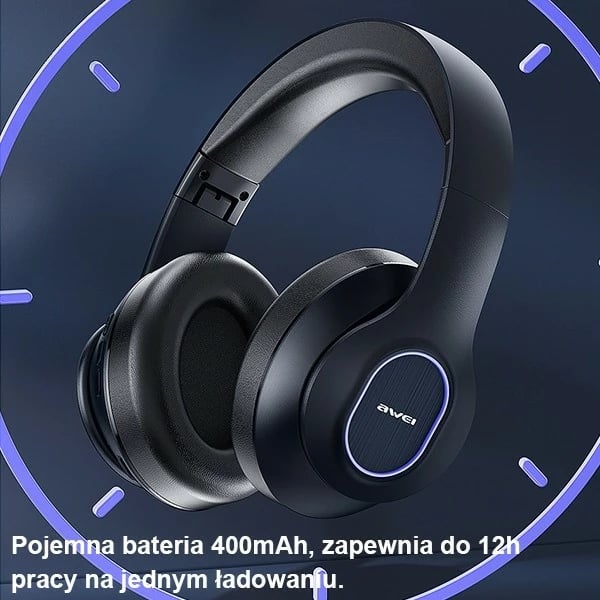 Kufje Bluetooth AWEI A100BL over-ear, të zeza