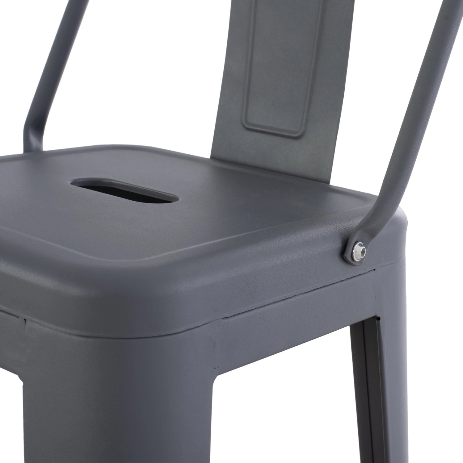 Karrige për bar me mbështetëse MELITA-PRO FH8643.50 metalike, ngjyrë gri, 42x42x100H cm