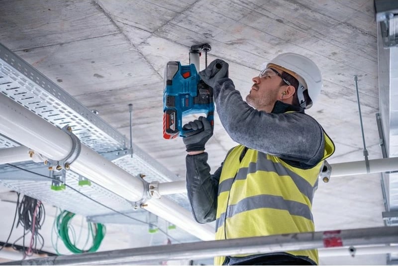 Çekiç perforator Bosch GBH 18V-22 Professional, SDS Plus, 18V, 2.2cm, 1050 RPM, 1.9J, blu