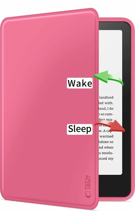 Mbështjellës Tech-Protect SmartCase për Kindle Paperwhite 6/Colorsoft/Signature Edition, Rozë