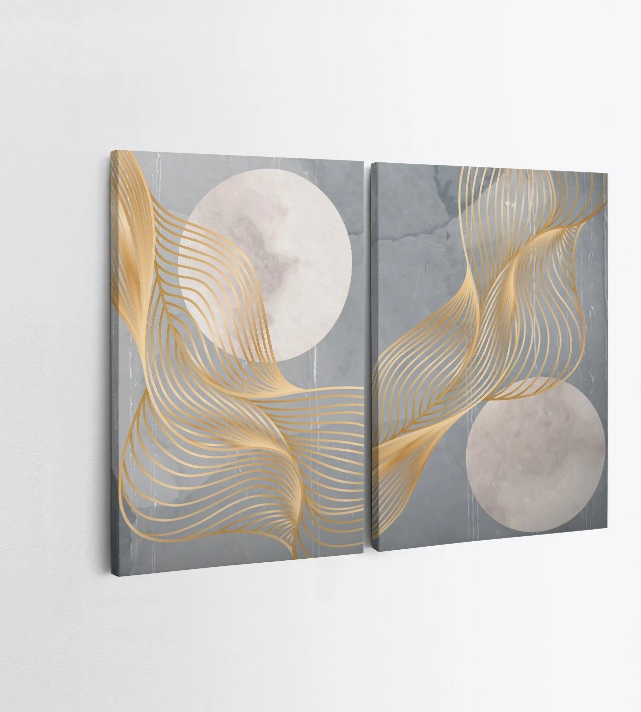 Pikturë dekorative në kanavacë (2 copë), Wallity, 2KNV4276, 50x70cm