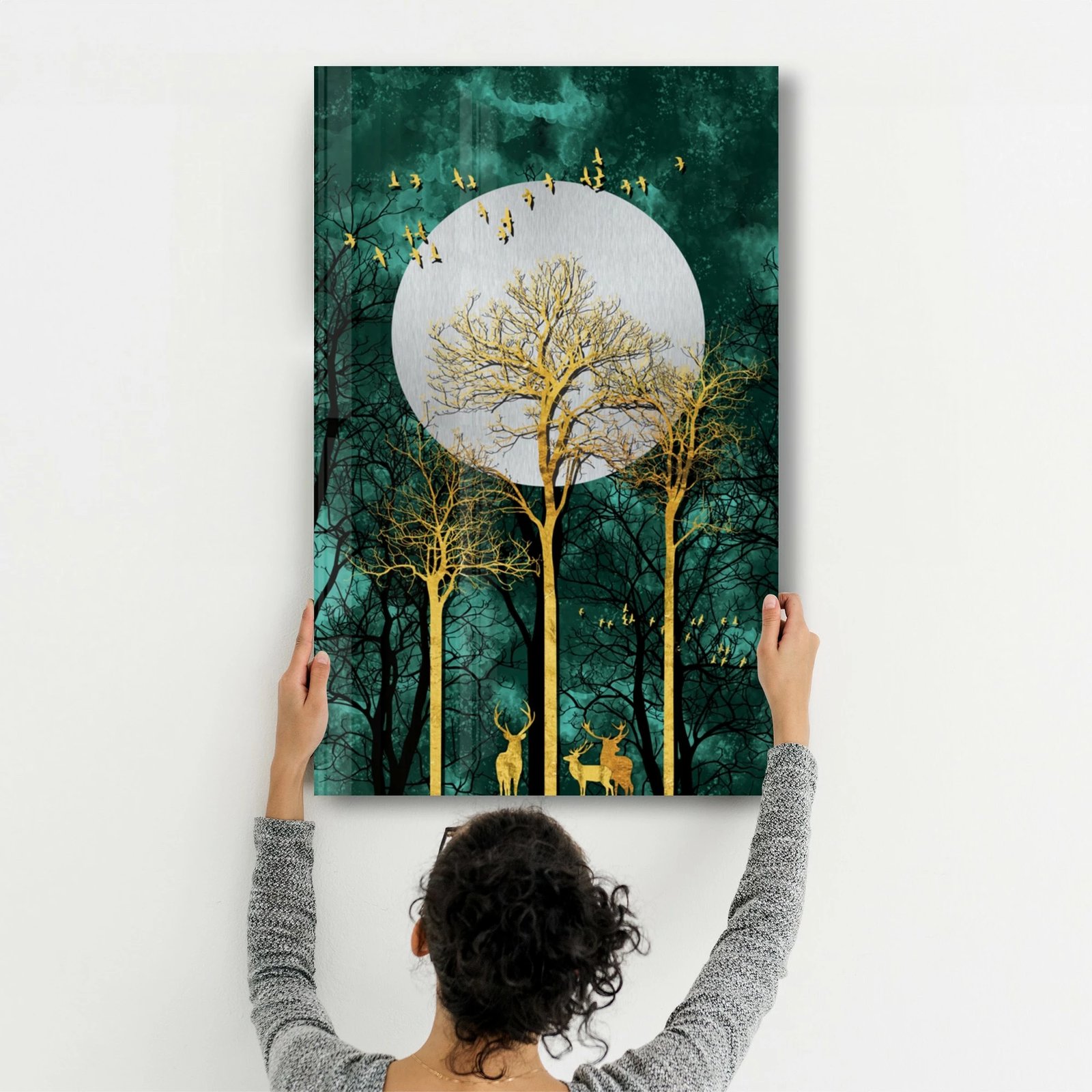 Pikturë dekorative prej xhami të temperuar, Wallity CAM-1066, 46x72 cm