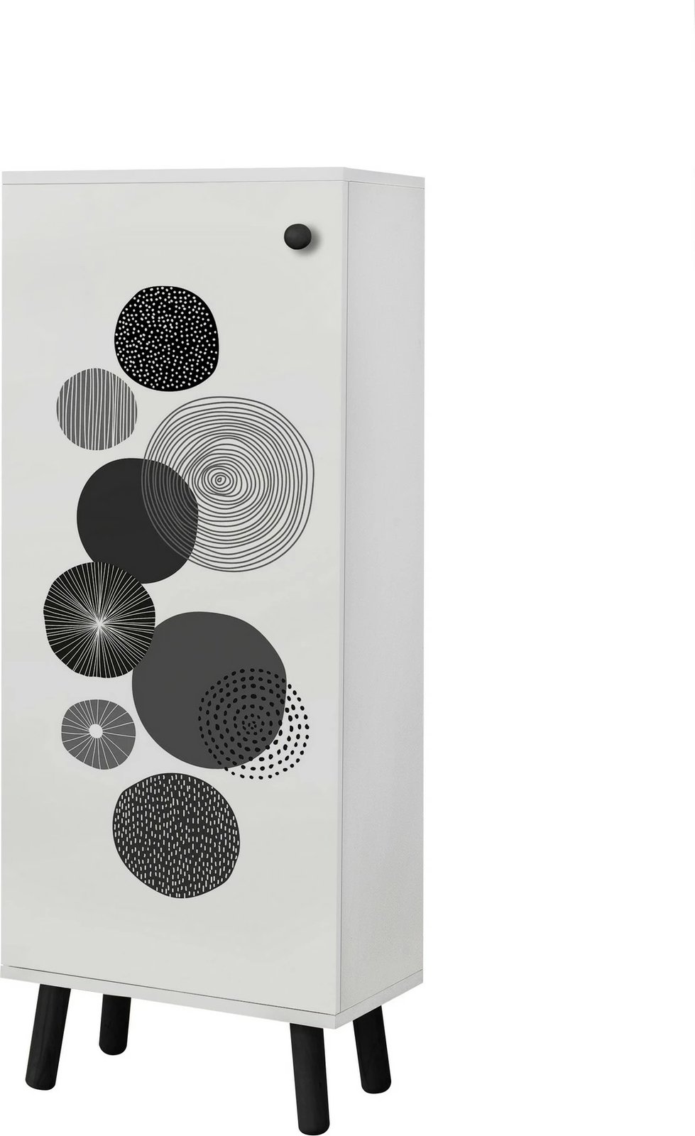 Dollap këpucësh Hanah Home, Vegas - SB 941, bardhë e zi