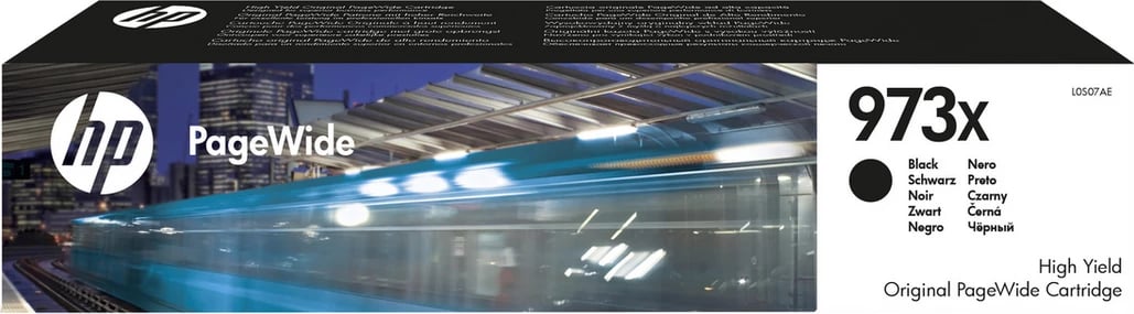 Kartush bojë, HP, 973X L0S07AE, XL 182.5 ml 10000 faqe, e zezë