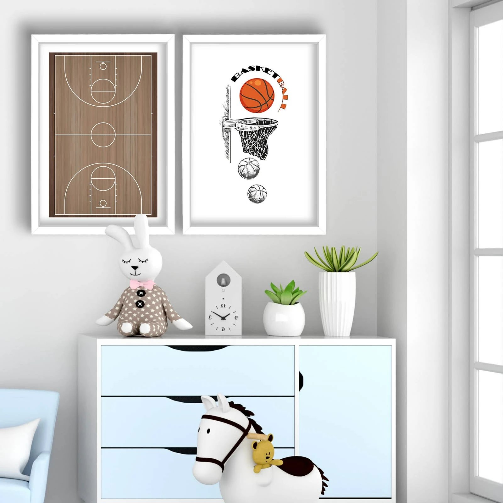 Piktura dekorative me kornizë MDF (2 copë), Wallity, 2P3853BCT-008