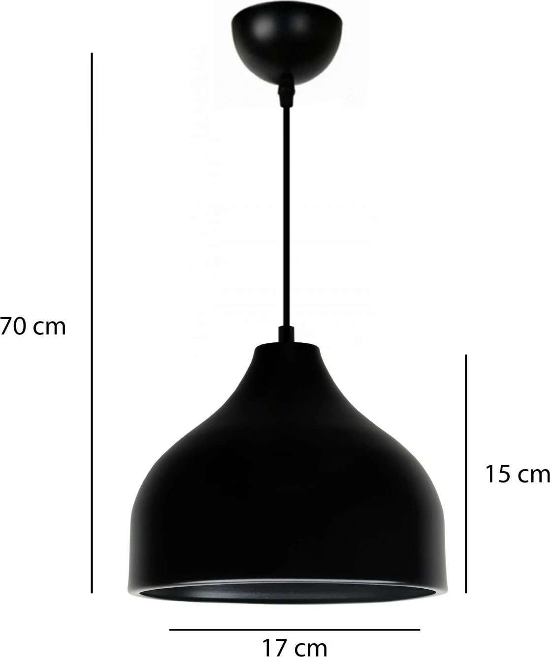 Llambë tavani Opviq, AYD-3550, ngjyrë e zezë