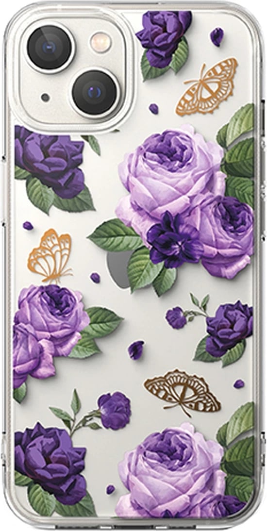 Mbështjellës Ringke Fusion Design për iPhone 14 Plus, FD637E29, transparent, vjollcë