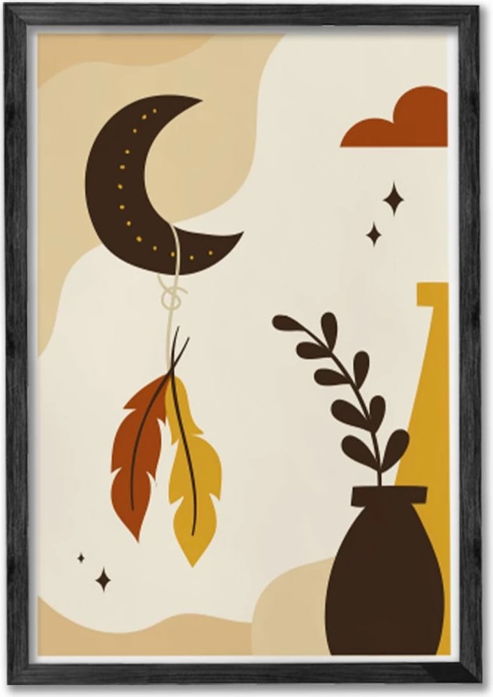 Set pikturash dekorative me kornizë, 3 copë, Wallity, Ersy3Syhcrv17